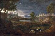 Nicolas Poussin Landschaft mit Pyramos und Thisbe oil painting reproduction